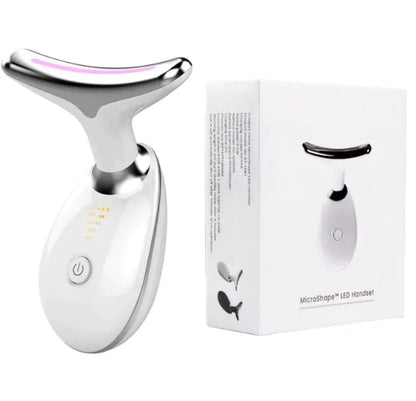 Wavy Chic Microcurrent Facial Sculpting Massager - 7 Color Skin Firming Device for Radiant Face & Neck