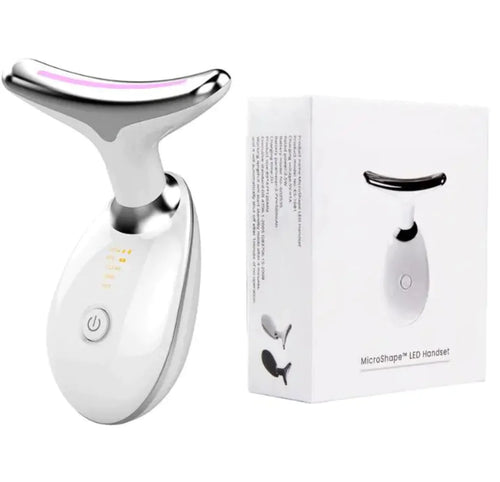Wavy Chic Microcurrent Facial Sculpting Massager - 7 Color Skin Firming Device for Radiant Face & Neck